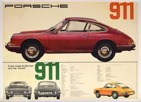 Porsche 911 Showroom Poster