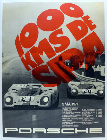 1971 Porsche 1000 km Spa