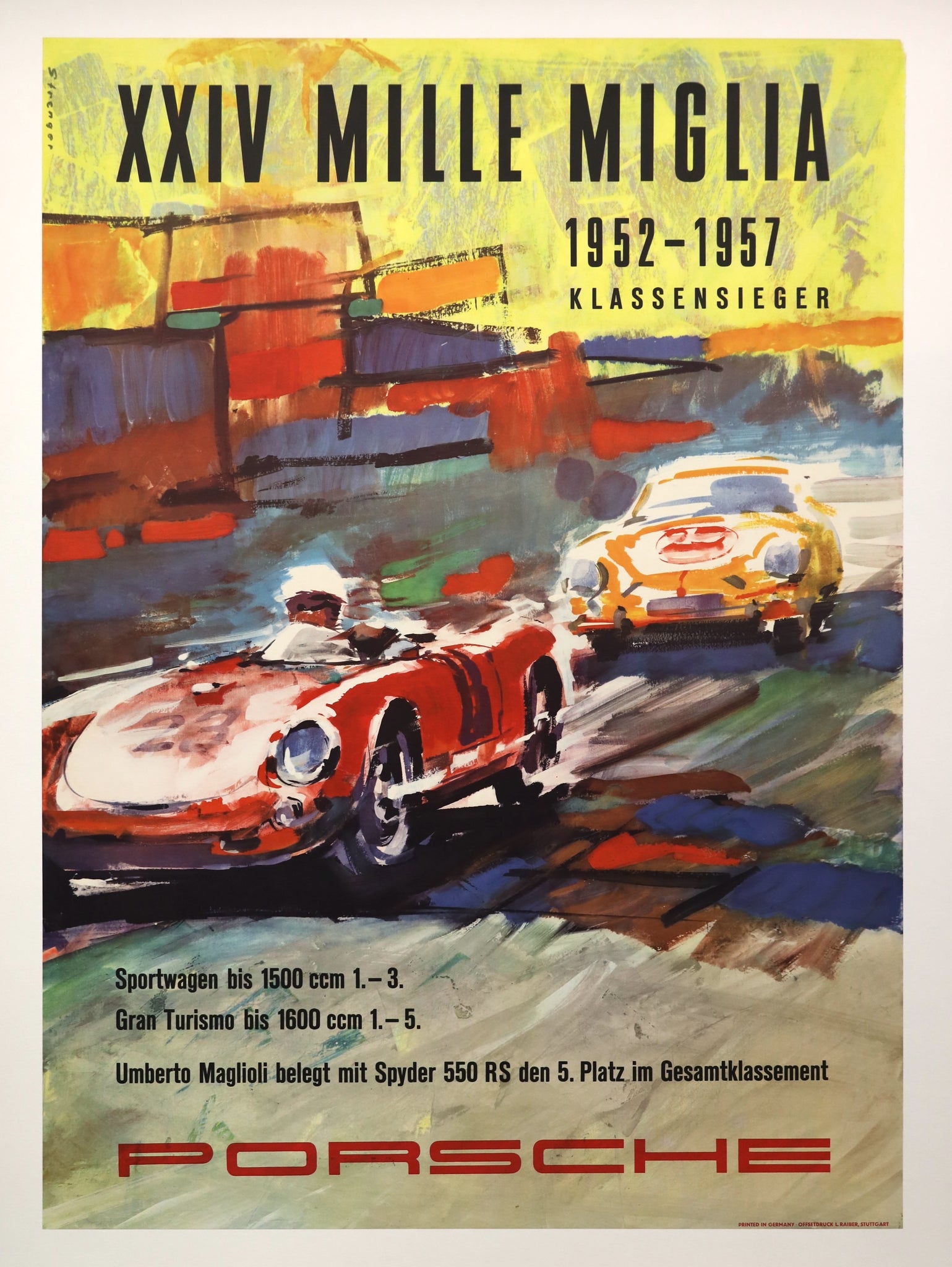 1957 Porsche XXIV Mille Miglia (1952-1957, German Language)