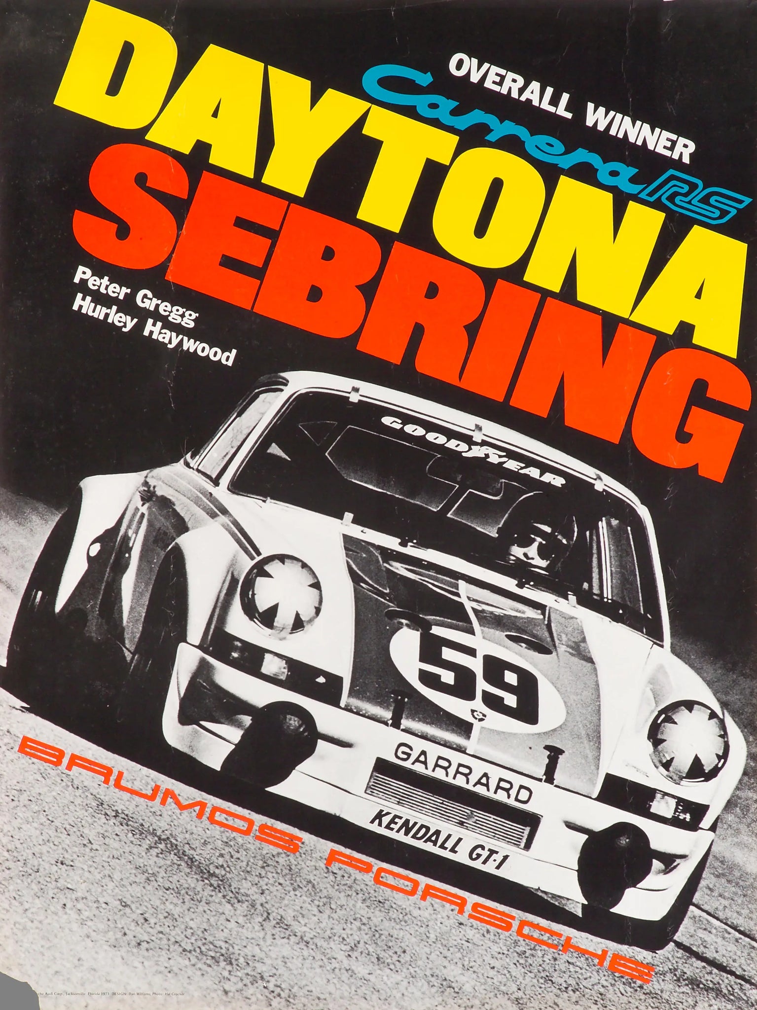 1st Overall Carrera RS, Daytona, Sebring, 1973