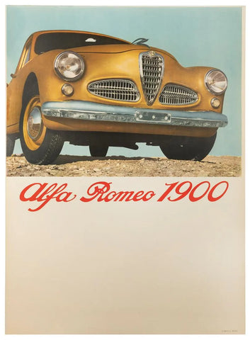 Alfa Romeo 1900 Showroom Poster