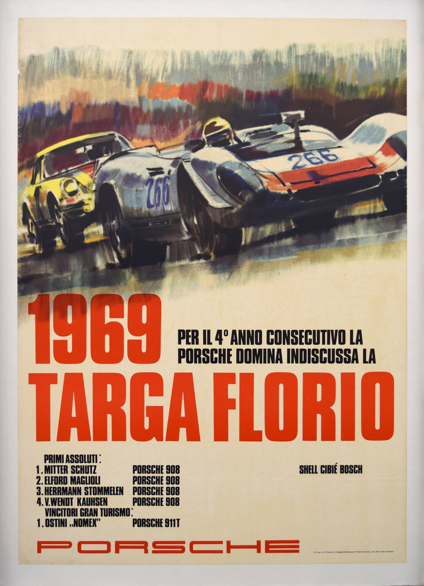 1969 Targa Florio Poster | 1969 Targa Florio | Vintage Car Posters