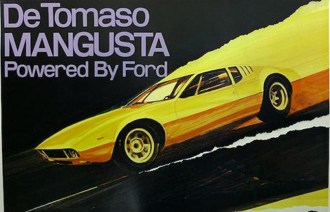 DeTomaso Mangusta Powered By Ford Promotional Poster